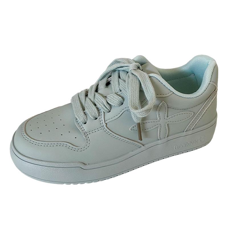 B-9351 latex insole/thick baseplate shoes women's dopamine color niche 2024 new little white shoes women's shoes