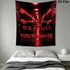 Custom Name ST.pauli Wall Tapestry Aesthetic Wall Hanging Printed Fabric Blanket Decorative Tapestries for Bedroom Living Room Home Decor