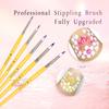 Mei Shang Eco-friendly CE Certified Ultra-Soft Embossed Children's Face Painting Brushes Portable Professional Dot