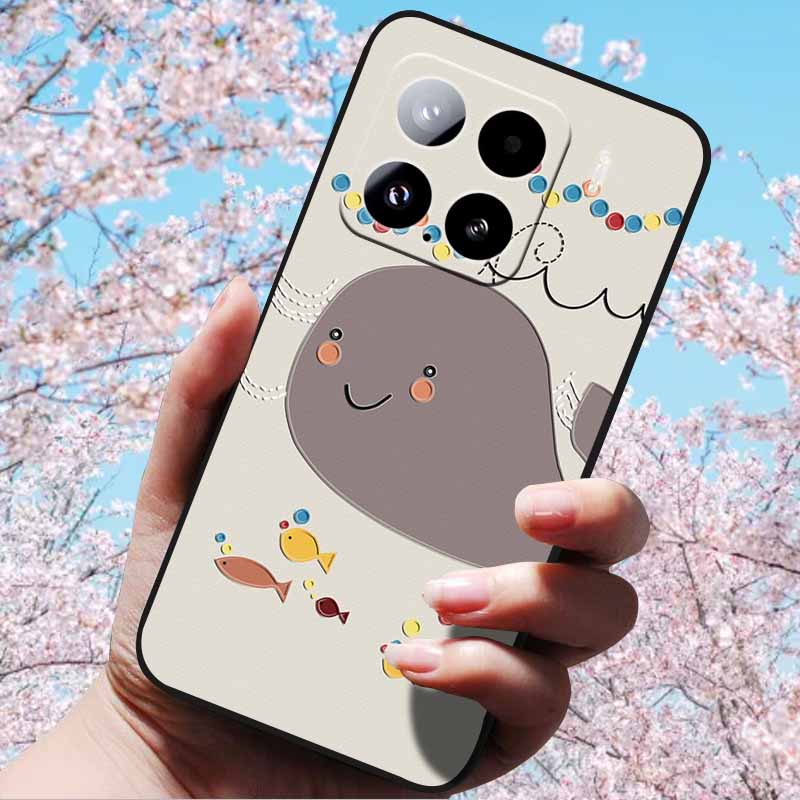 Для Xiaomi 15 Pro 5G 6.73" Чехлы 3D Рельефный Мягкий Силиконовый Чехол Ретро Тисненый для Xiaomi 15 5G Телефон Mi 15pro 15 3D Мягкий ТПУ Чехол