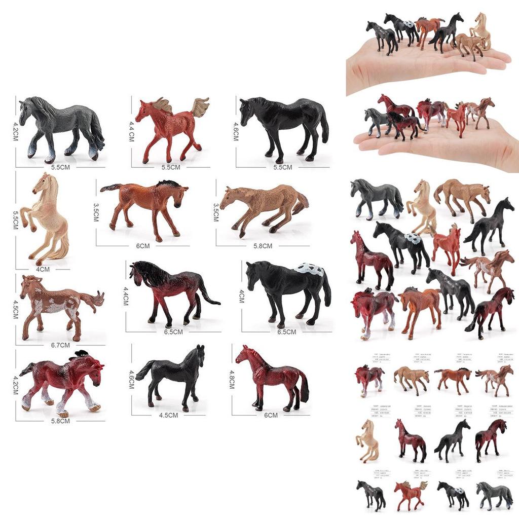Набор Реалистичных Моделей Лошадей Мир Статичные Миниатюры Кит Маршал Морган и Фрис