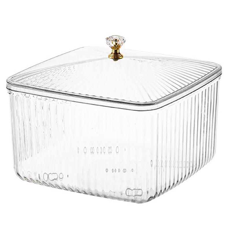 Блюдо для закусок с крышкой, большая емкость, прозрачное сервировочное блюдо, многоцелевой контейнер, пластиковая тарелка для печенья, орехов, сухофруктов, еды