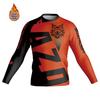 Mens Long Sleeve Mountain Bike Cycling Jersey 3D Printed Quick Dry Thermal Winter Fall Riding Apparel