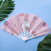 Gifts Folding 7-fold Fan Cartoon Cartoon Folding Fan Cute Hand Held Fan
