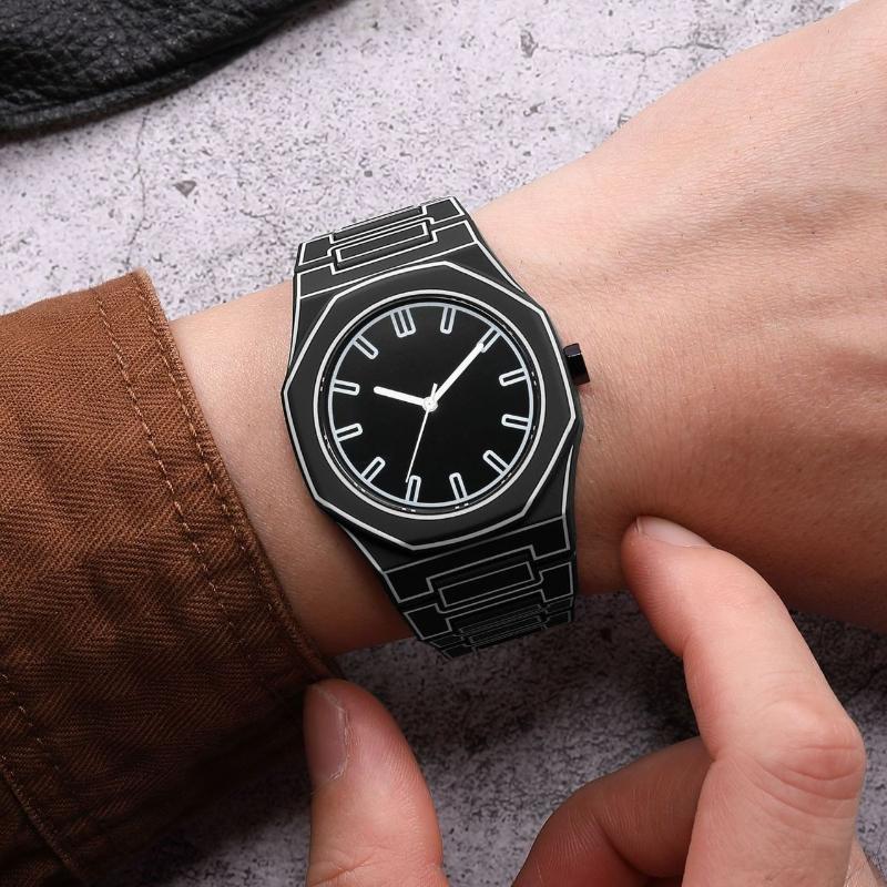 Современные Минималистичные Эскизы Креативные Спортивные Часы Досуг Простой Дизайн Водонепроницаемый Силиконовый Ремешок Кварцевые Наручные Часы Часы Подарки
