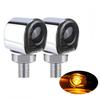 KICARYAJP Motorcycle Turn Signal, LED, Small, High Visibility, Ultra Brightness, General Purpose, M8 E-Mark,