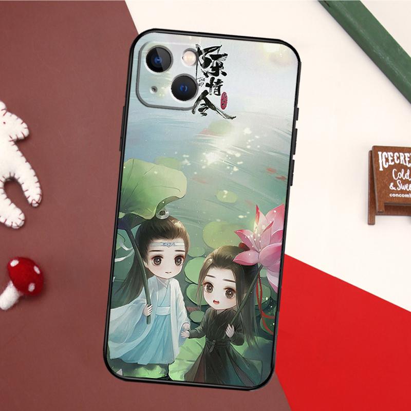The Untamed Wei Wuxian Lan Wangji Cute Case For iPhone 16 15 14 13 12 Mini 11 Pro Max X XR XS 7 8 Plus Soft Bumper Cover