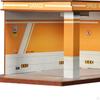 1/32 Diorama Car Parking Display Cabinet And LED Lighting Organizer, Simulation Die-Cast Garage,