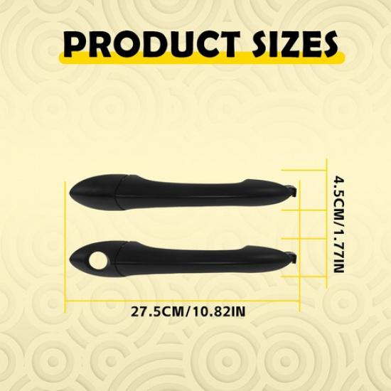 Наружные ручки дверей для Hyundai Sonata 2011-2015 ПАРА Передняя Левая+Правая