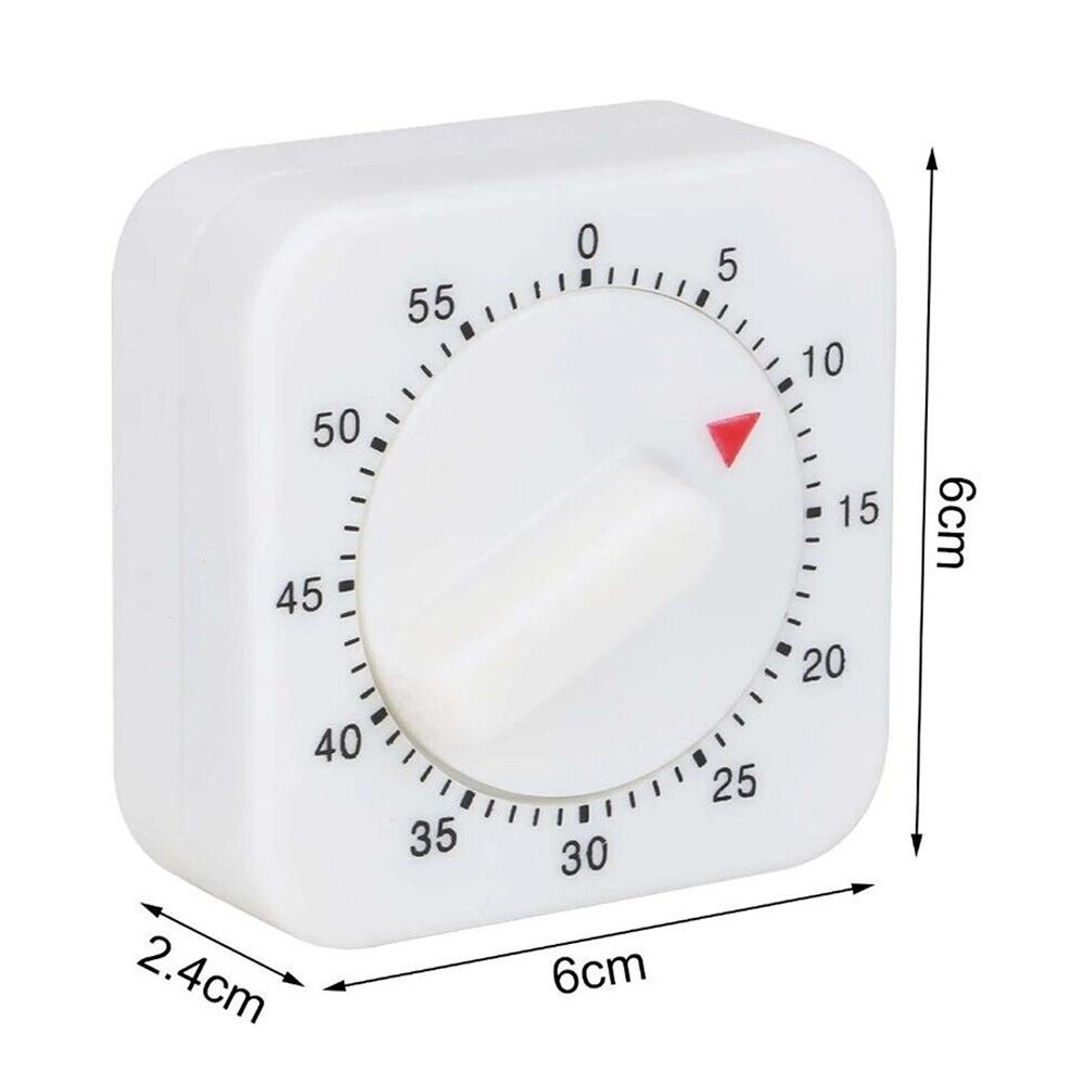 Square Mechanical Timer 1 Hour/60 Mins Count Down Timer