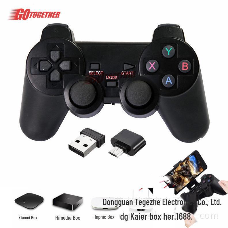 Беспроводной игровой контроллер 2,4 ГГц для Android, Smart TV, ТВ-приставок, P3, ПК, 360, Steam