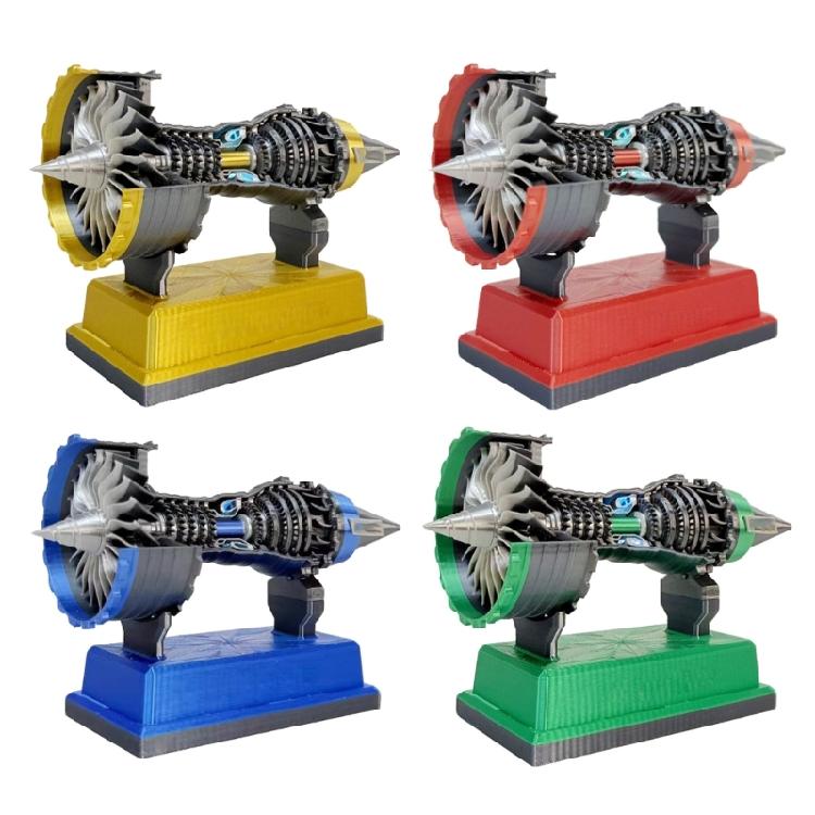 Hands On Turbofan Engine Model Kit with 3D Printing for Teen Hobbyists STEM Education & Display Classroom Demonstrations