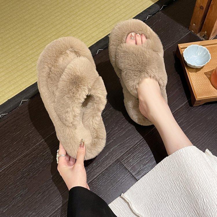 Домашние тапочки на толстой подошве для женщин, которые можно носить на улице, весна и осень 2024 года, новые маленькие тапочки с нескользящей подошвой из хлопка с утолщенной подошвой