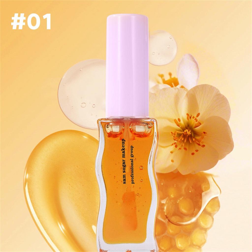 Fruit Honey Moisturizing Temperature Liquid Lipstick Honey Color Long Lasting Moistourizing Lip Makeup Lip Oil 8ml
