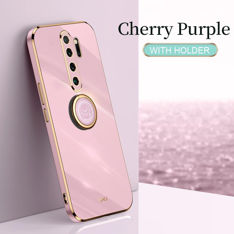 Plating Gold Frame Phone Case On For Xiaomi Redmi Note 8 2021 New 9 S Note8 8T Note9 Pro 9s 9T 9A 9AT Soft Silicone Cover