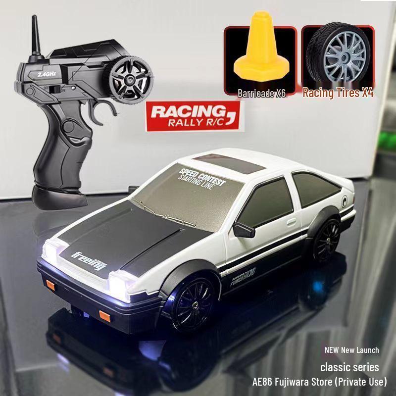 AE86 Высокоскоростной RC-дрифт-кар: Игрушка-гоночная машина с полным приводом, модель GTR для детей