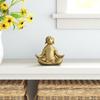 Creative Golden Yoga Dog Home Dcor Resin Art Decorative Piece For Modern Interiors