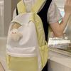 The New Schoolbag Is High-value, Fresh and Sweet Backpack, Female Contrasting Color Splicing, Light Spring Outing, and Large-capacity Backpack.