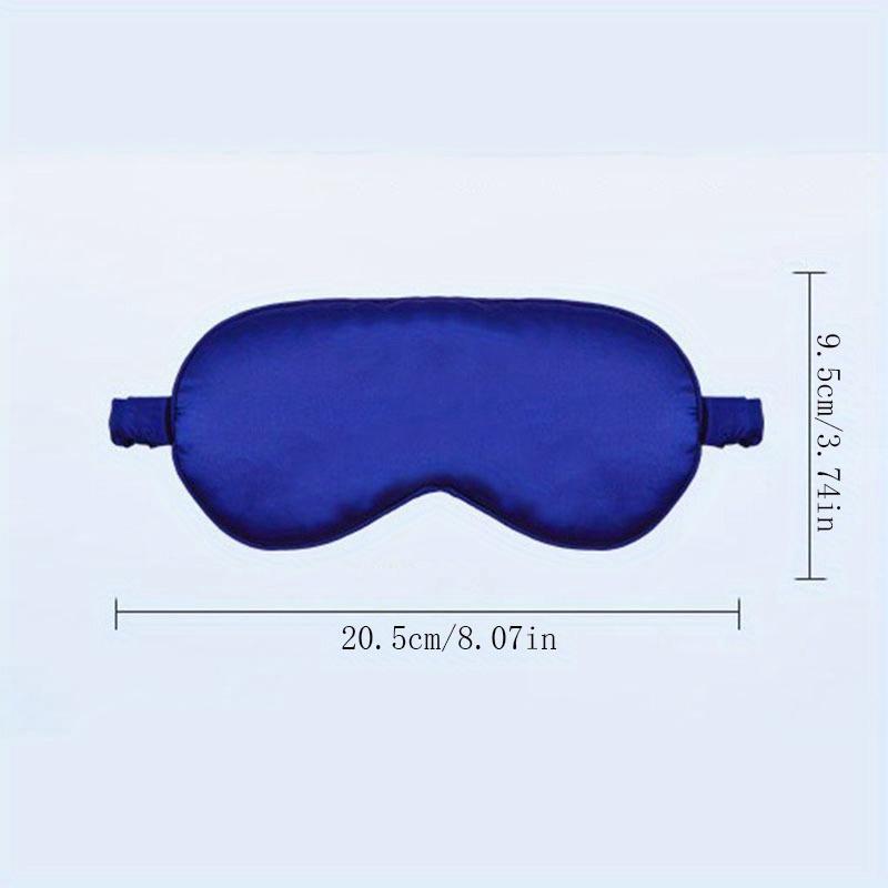 1pcs Double-sided Eye Mask with Silk Simulation Breathable for Lunch Break Aviation Black Shading Sleep and Travel Eye Mask