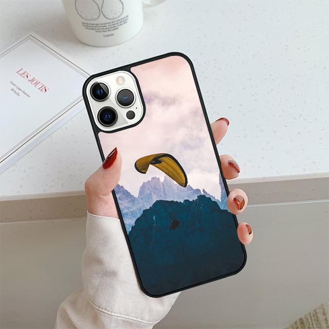 Чехол для телефона для спорта Параглайдинг Для iPhone 17 Air 13 12 14 15 16 Чехол Для Apple 14 15 16 Pro Max Plus Coque