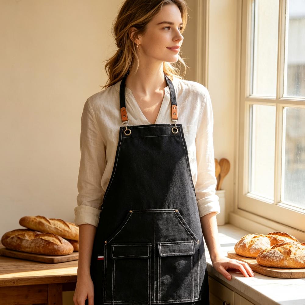 Waterproof Kitchen Pockets Men Women Cross Back Work Barista Gardening Painting Craft Adjustable Durable Culinary Tool