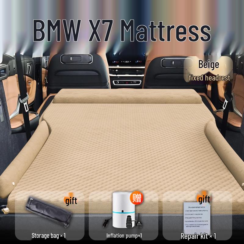 BMW X7 Car Bed: Inflatable Rear Seat Mattress & Trunk Sleeping Pad