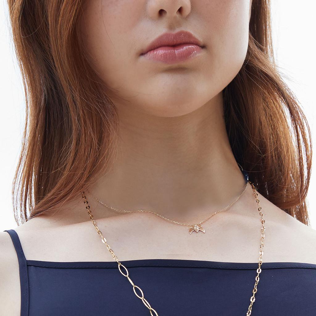 Mezmic Iris 14K Cognac Diamond Necklace
