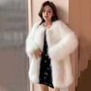 Autumn and Winter New Fashion Imitation Fox Fur Coat Women's Clothing Medium and Long Temperament Wool Coat