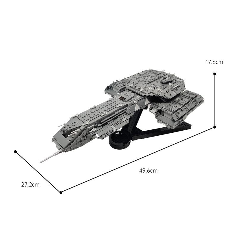 MOC Звездный Планетный Фильм Звездные Врата Атлантида BC-304 Дейдалос Космический Корабль Космический Корабль Игрушечные Кубики Детский Подарок на День Рождения