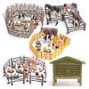 Cross-border Ranch Animal Farm Model Picket Fence Scene Decoration Ornaments