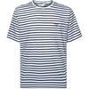 PRADA Logo Embroidered Striped T Shirt UJN929-1045-F0UB0-S-OOO