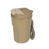 Термокружка Captain Stag Monte Outdoor, 350 мл, с вакуумной крышкой-флип, цвет хаки, UE-3614, с ремешком