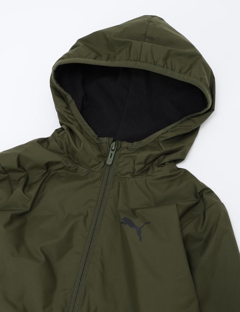 Puma Ветровка Детская куртка на флисовой подкладке цвета темный олива, 628961, Осень/Зима 2024, (70)