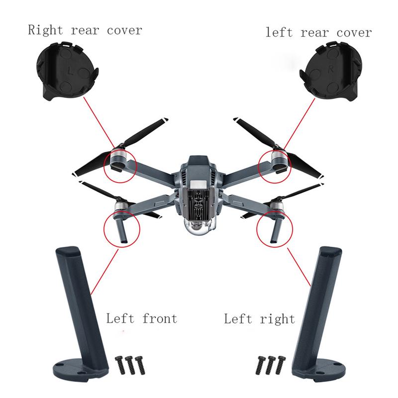For DJI Mavic Pro Landing Gear Motor Arm Front Left Right Landing Gear Left Right Rear Cover Repair Parts
