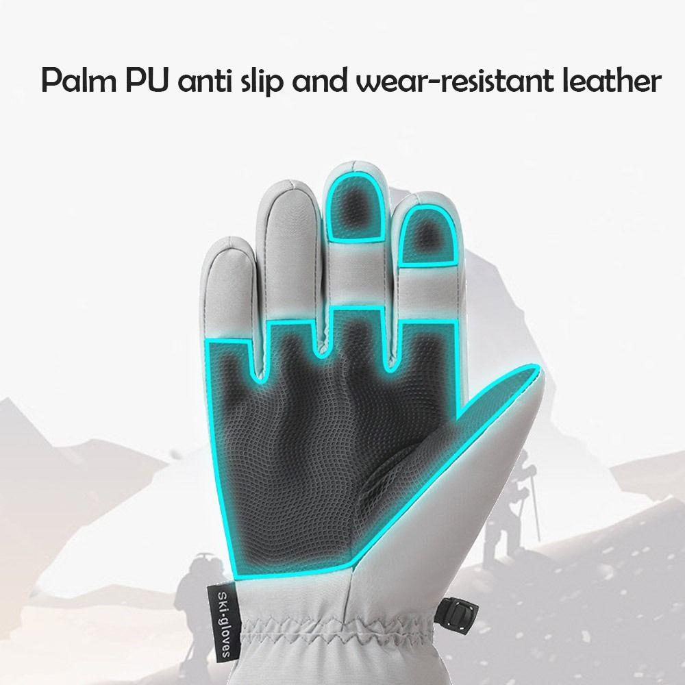 Зимние теплые снежные перчатки Нескользящие лыжные перчатки Прочные перчатки для верховой езды