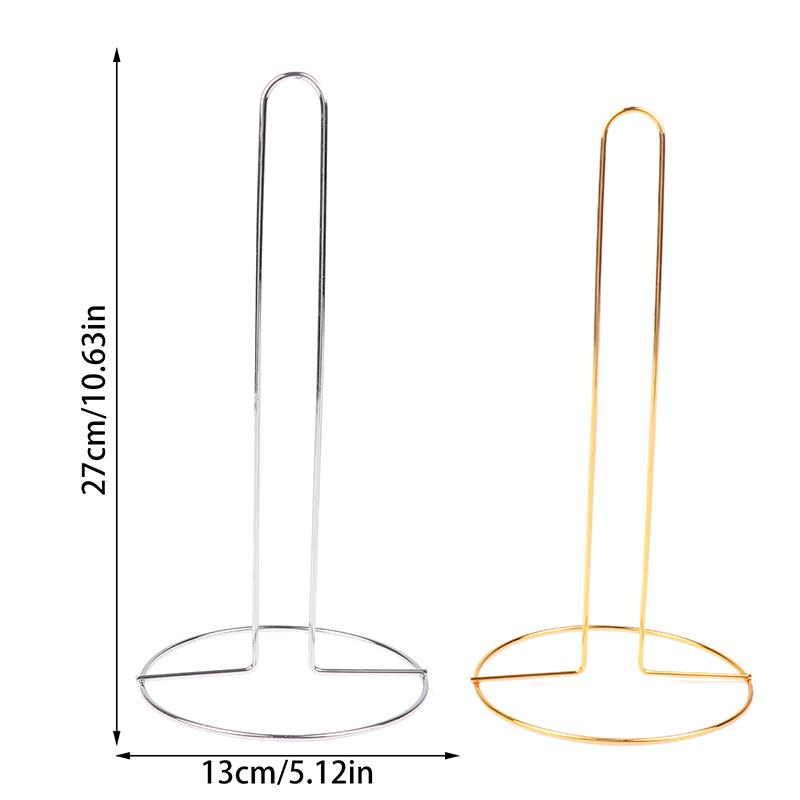 1Pc Iron Kitchen Roll Paper Towel Holder Bathroom Paper Towel Holder Dining Table Vertical Napkin Holder Kitchen Storage Rack