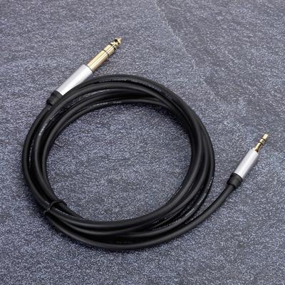Аудиопереходник-кабель с разъемами 3,5 мм на 6,5 мм, штекер-штекер, Plug and Play, 1,8 м / 5,9 фута, кабель для инструмента, Hi-Fi качество звука