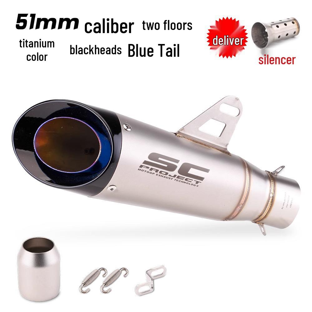 Выхлопная труба мотоцикла Ninja Z250/300/400 MT0709 R25/R3/R6 SC двух/трехслойная