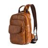 Натуральная кожа рюкзаки для мужчин винтажный дизайн дорожные сумки верхний слой коровья кожа нагрудные сумки