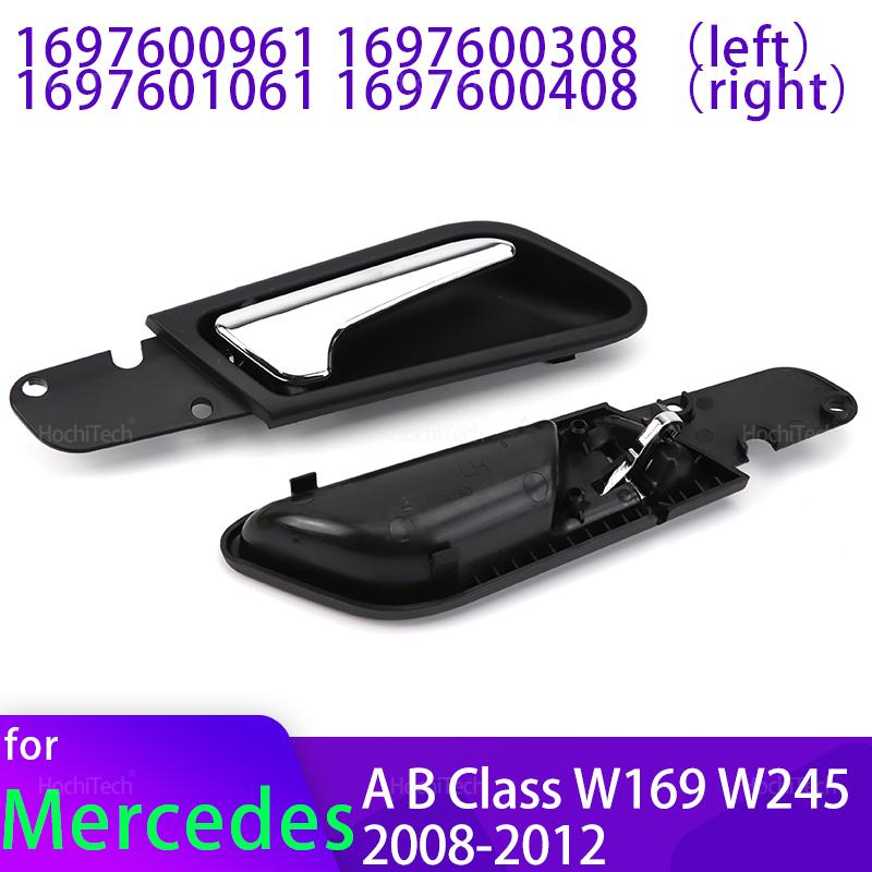 For Mercedes W169 A-Class W245 B-Class Rear Front Interior Door Handle Assembly Left or Right Black 1697600961 1697601061