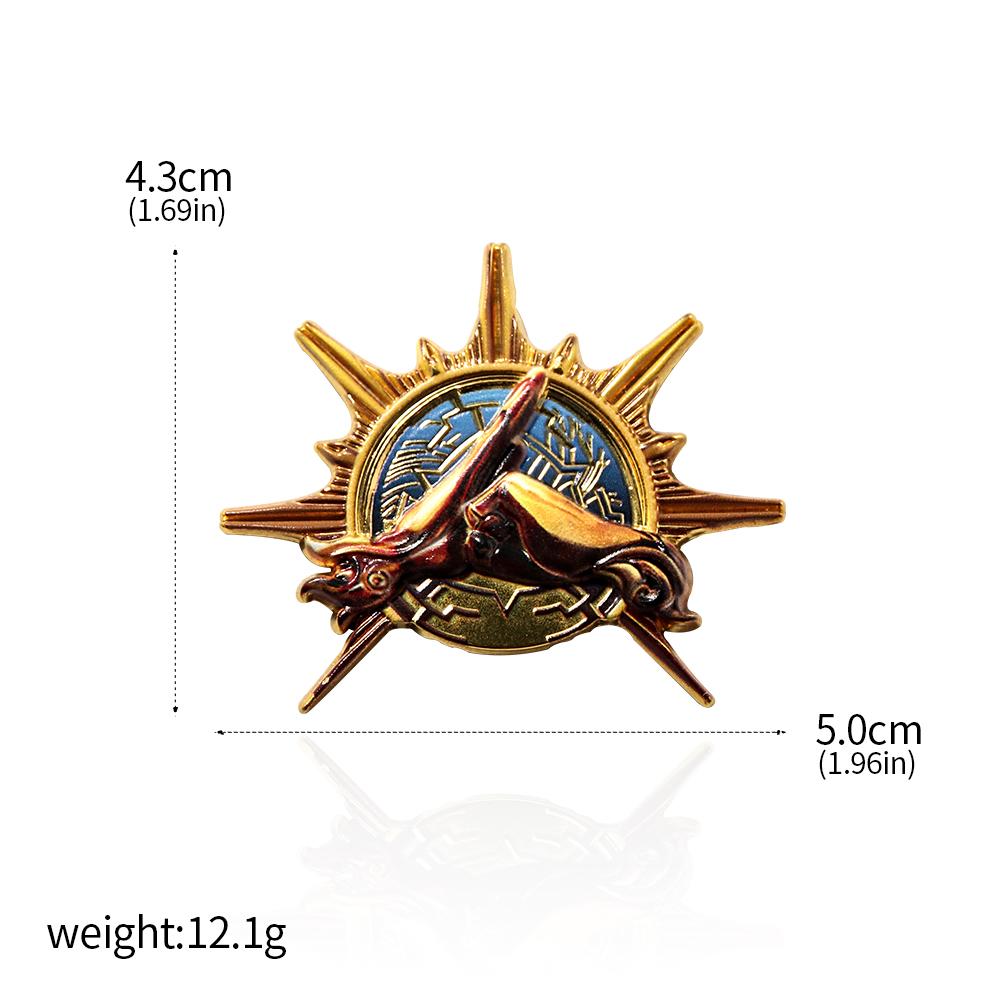 Горячая игра Baldur's Gate 3 Pins Rogue Poet Warrior Paladin Брошь Значок Косплей Реквизит Мужчины Женщины Рюкзак Ювелирные изделия Аксессуары