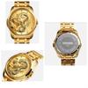 Luxury Quartz Watches Waterproof Date Display Clock Strap Wristwatch Male Golden Dragon Men Watch