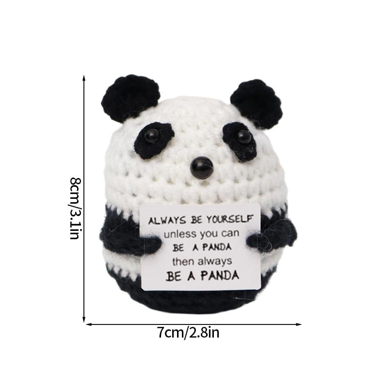 Positive Potato Desk Accessories Crochet Ornament Kawaii Woven Figurine Desktop Offices Accessories Gift for Children Room Decor