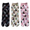 Mode Select Tabi Made In Short 3 Cotton Cute Cat Japanese Festival Set Women's Socks, Japan, Length, Pairs, Blend, Print, Pattern, Socks, 3-Pair
