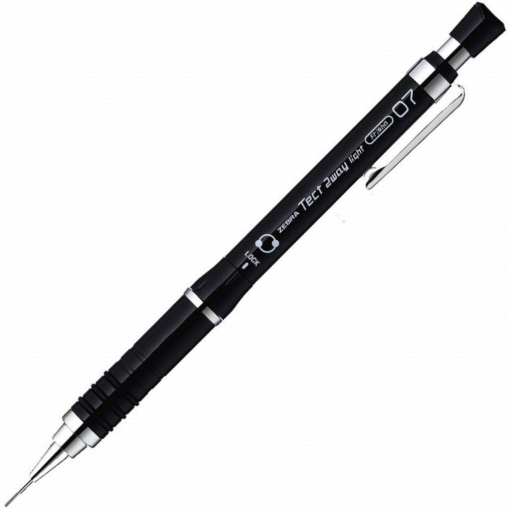 Механический карандаш Zebra Tect Two-Way Light 0.7 Чисто черный Mab42-Pbk