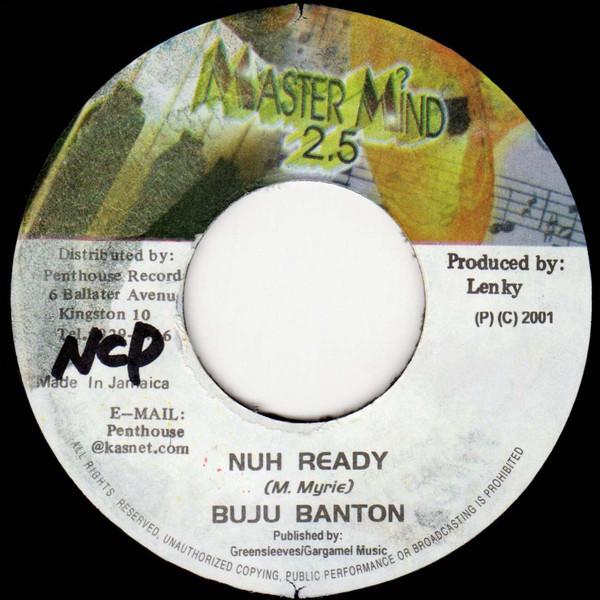 7-дюймовая пластинка BUJU BANTON / STEVEN "LENKY" MARSDE - Nuh Ready / Hollow Point 2.5 none Master Mind 2.5 2001 Ямайка Регги, Ска и Даб Б/у