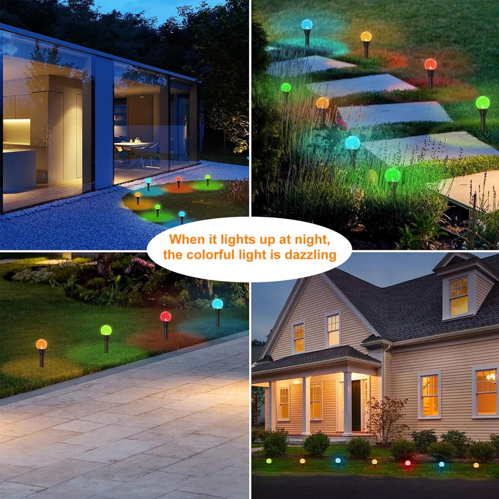 10/20/30 Led Solar Bubble Ball Lawn Light Outdoor Waterproof Holiday Decoration Atmosphere Light String Ground Plug Light
