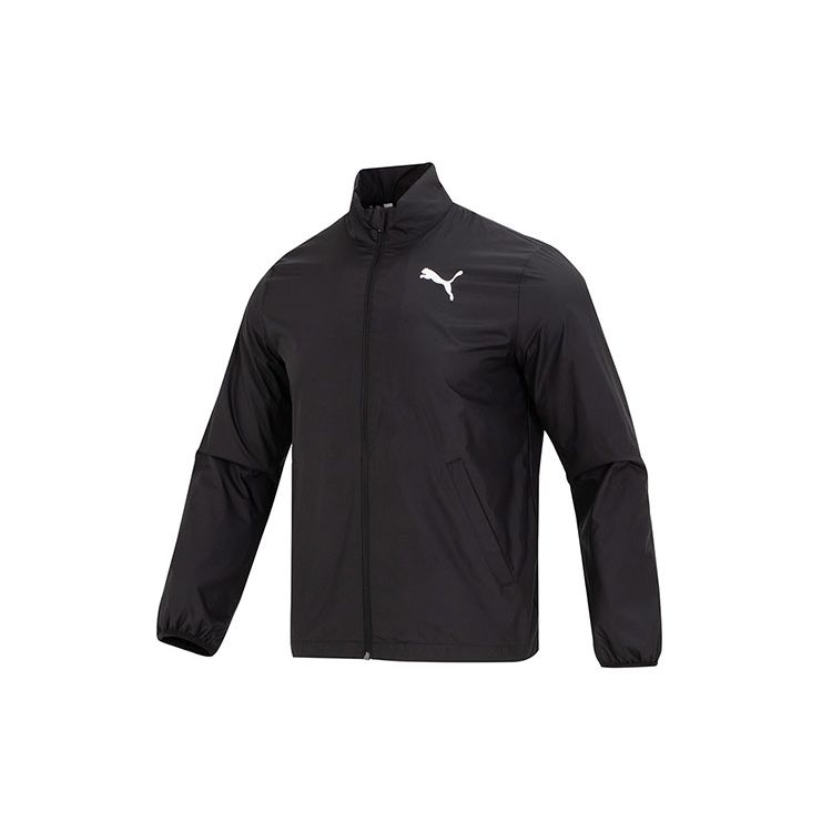 Puma Logo Print Stand Collar Jacket Men Jackets 680657-01