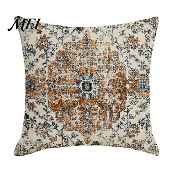 Cushion Protector Boho Throw Pillow Covers, 18 x Inch Bohemia Cover Ethnic Style Case, Decorative Pillowcase for Sofa Couch