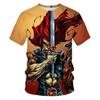 Thundercats Мультфильм Аниме 3D Печать Футболки Мужские Женские Повседневные С Коротким Рукавом Круглый Вырез Футболка Оверсайз Харадзюку Футболки Топы Одежда